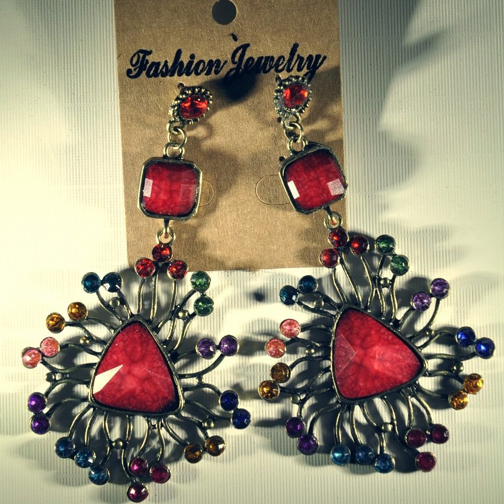 Bohemian vintage style earrings